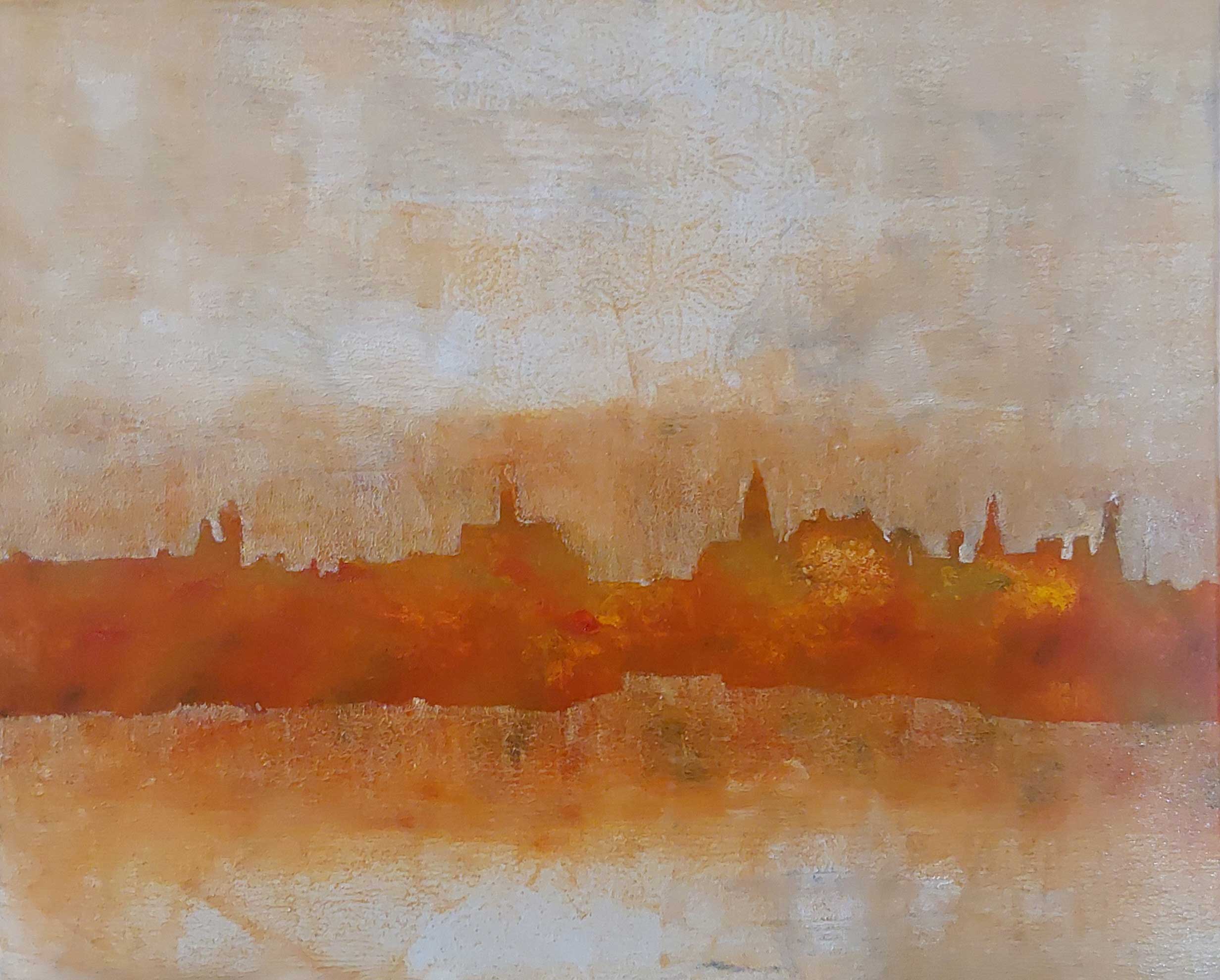 Painting / Peinture View of Delft, Vermeer,  2100, Rob Lieveloo