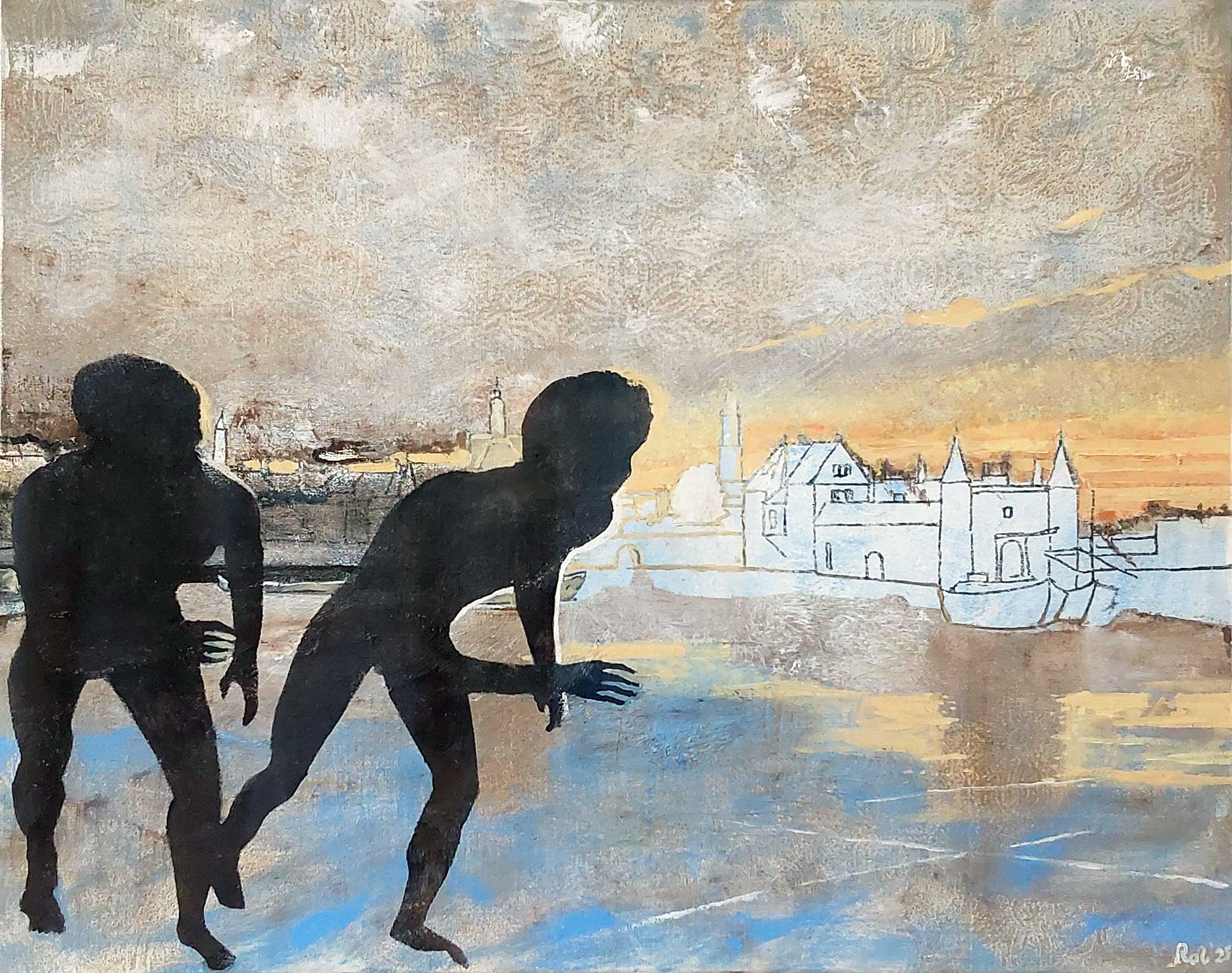 Painting / Peinture Corridores ? Delft, Rob Lieveloo