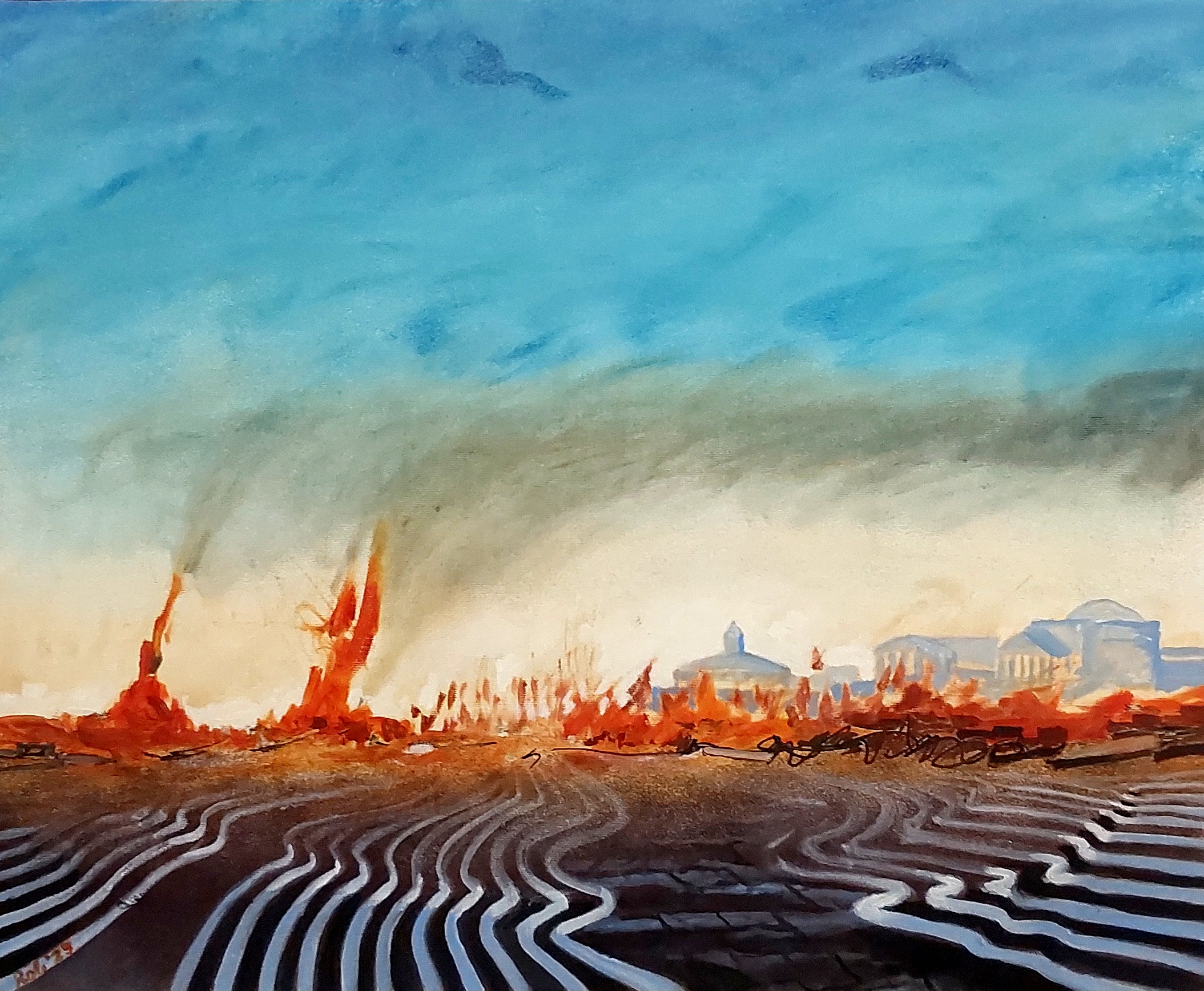 Painting / Peinture sac de rome, Rob Lieveloo