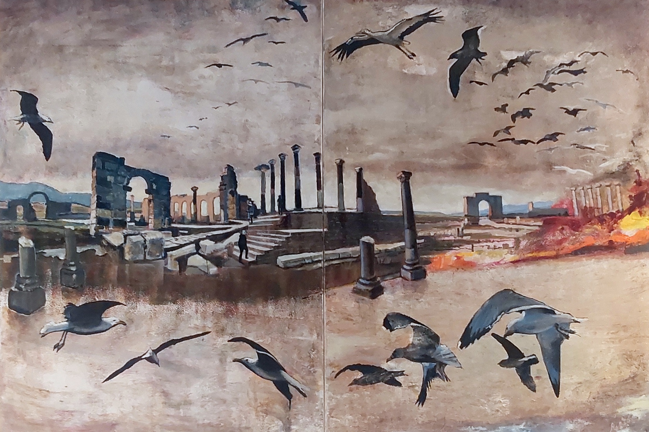Painting / Peinture paestum, Rob Lieveloo