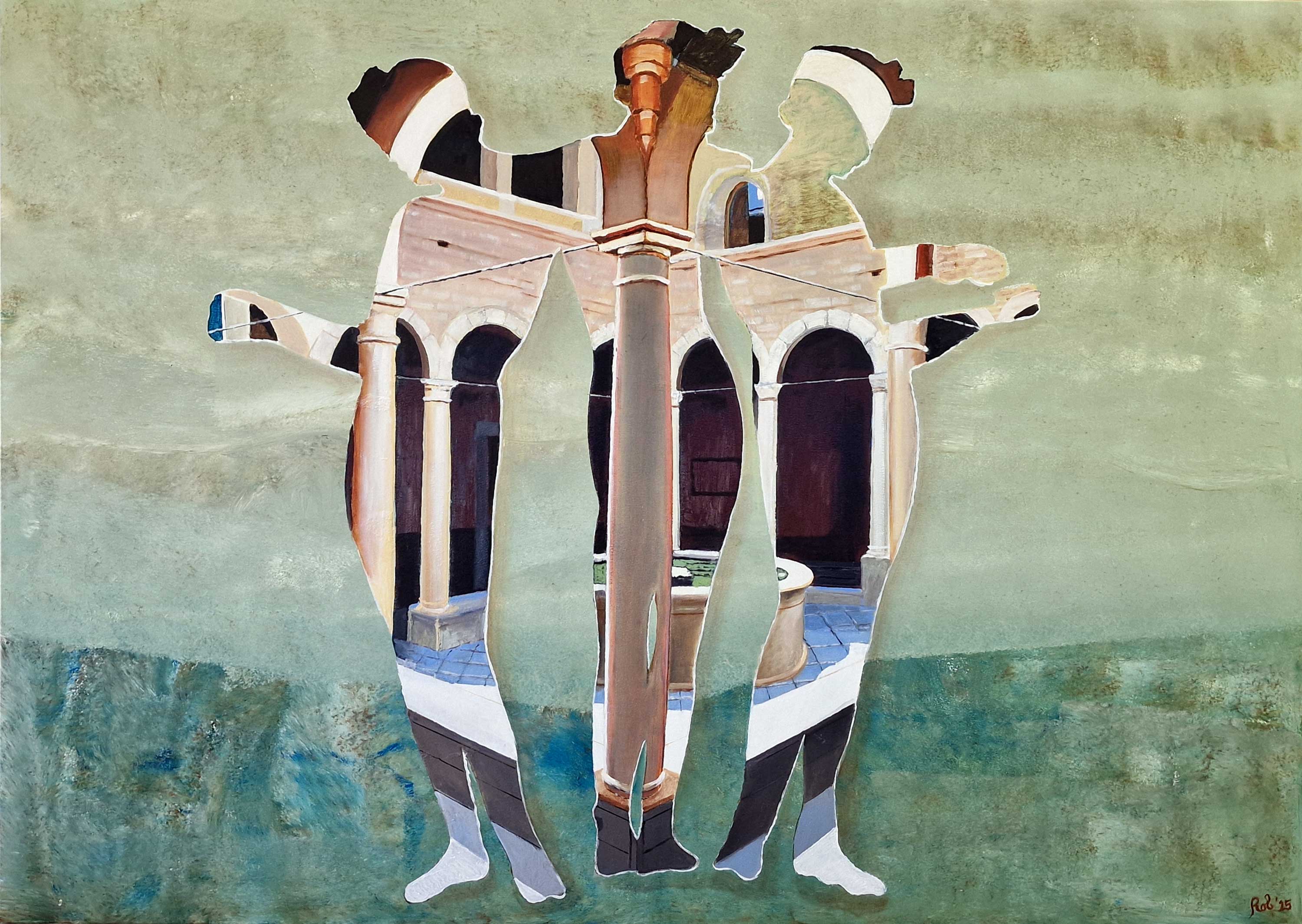 Painting / Peinture les3graces, Rob Lieveloo
