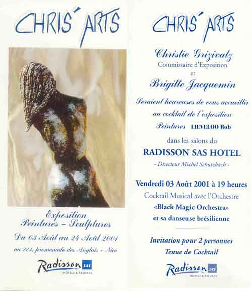 Painting / Peinture Expo Chris Arts, Radisson SAS, Nice, 2001, Rob Lieveloo