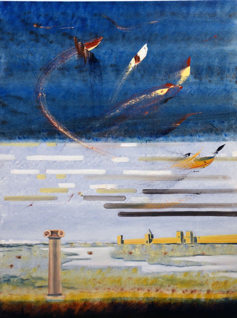 Painting / Peinture   St Marie de la mer, Rob Lieveloo