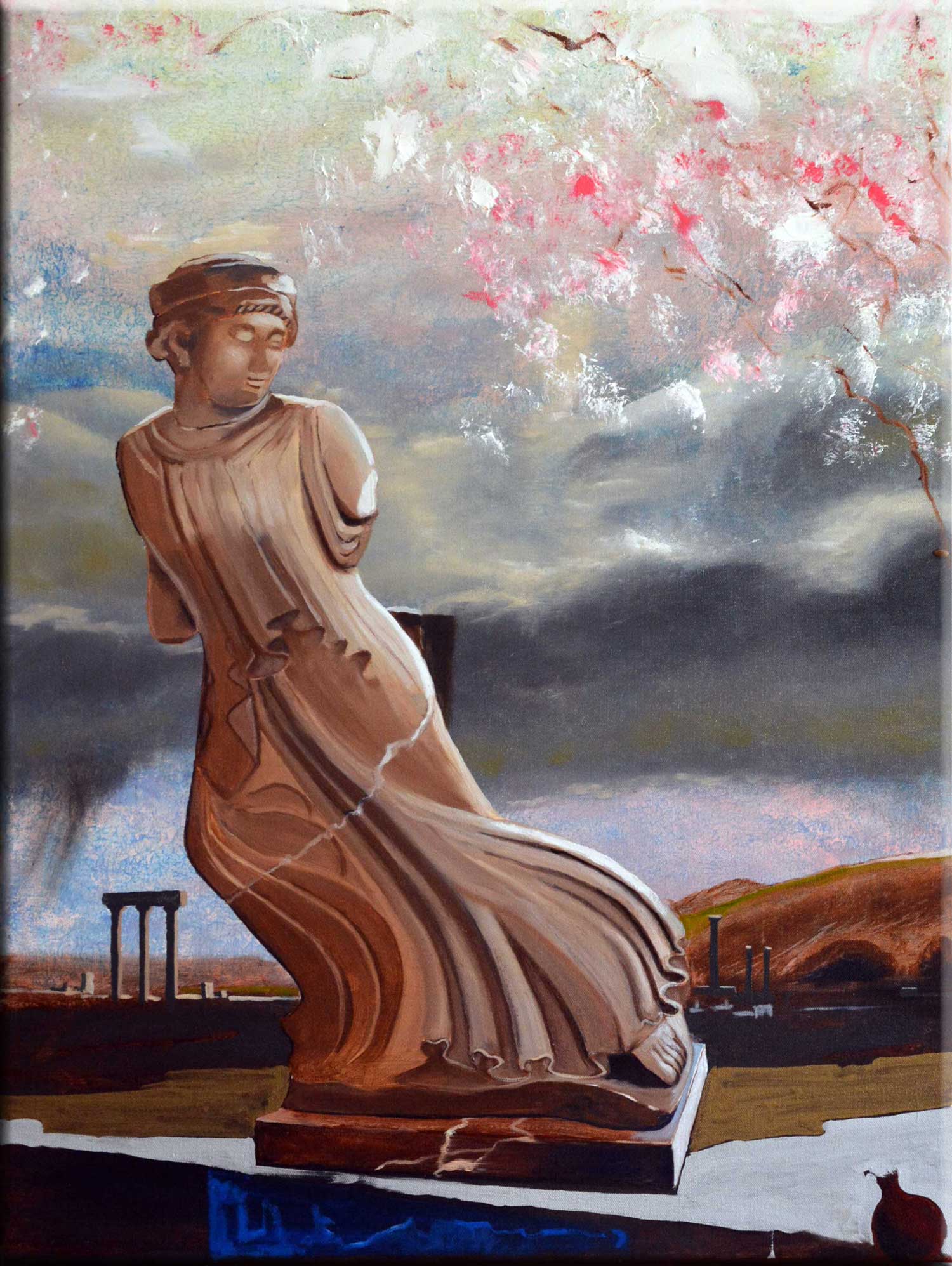 Painting / Peinture Mystères Eleusiens, Koré, La Grece, Rob Lieveloo