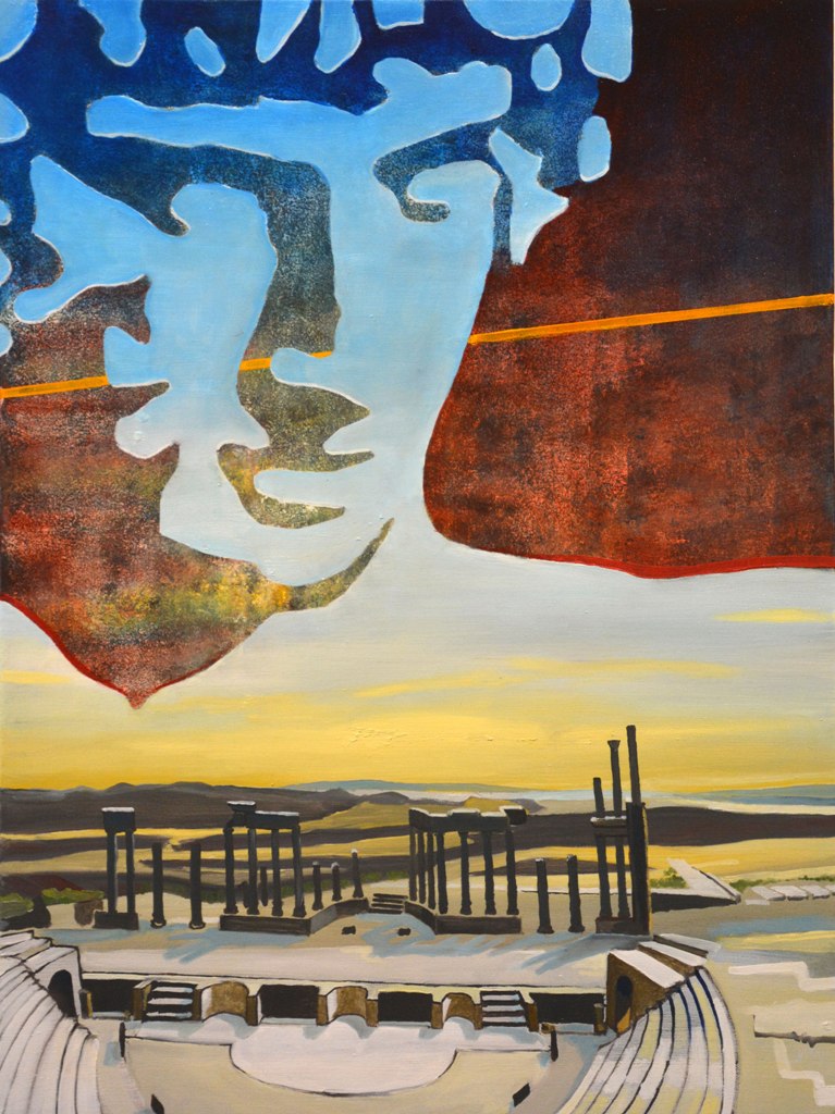 Painting / Peinture Antinuous, Tunisie, Théâtre de Dougga., Rob Lieveloo