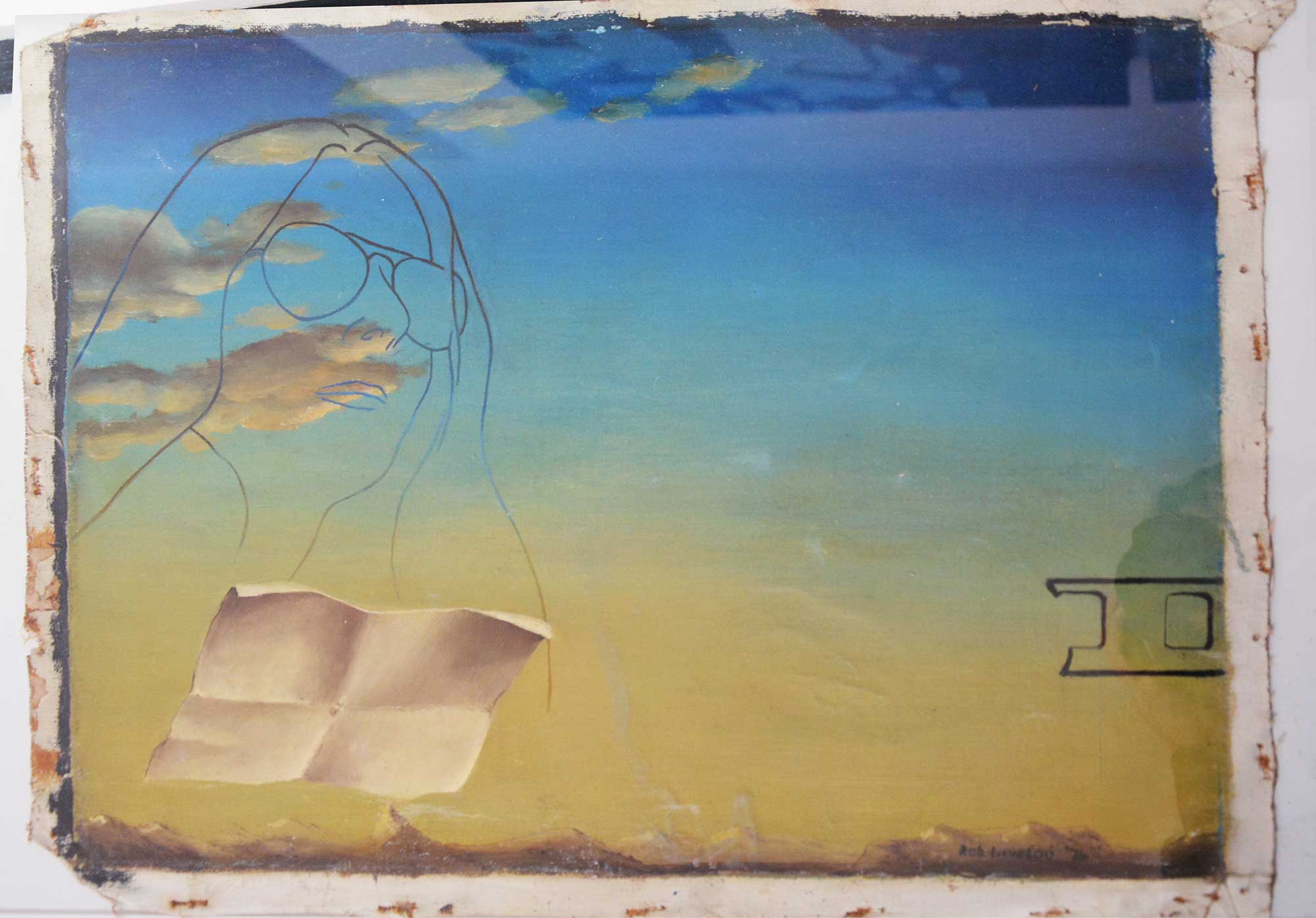 Painting / Peinture Vreni Aerne, Chur, Switzerland,1974, Rob Lieveloo