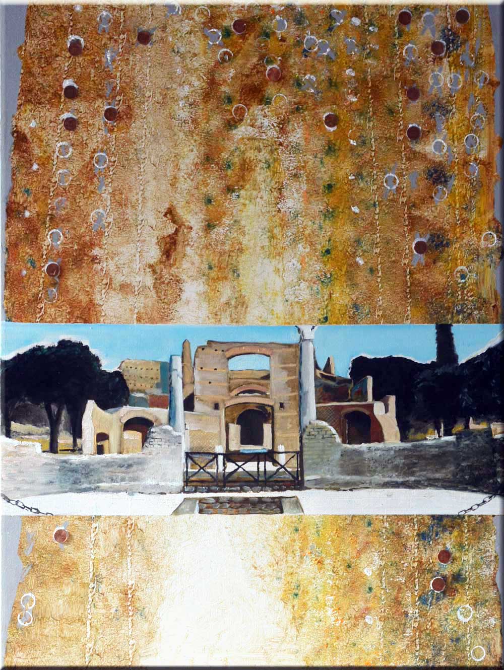 Painting Villa Hadriana, trilobed vestibule by Rob Lieveloo