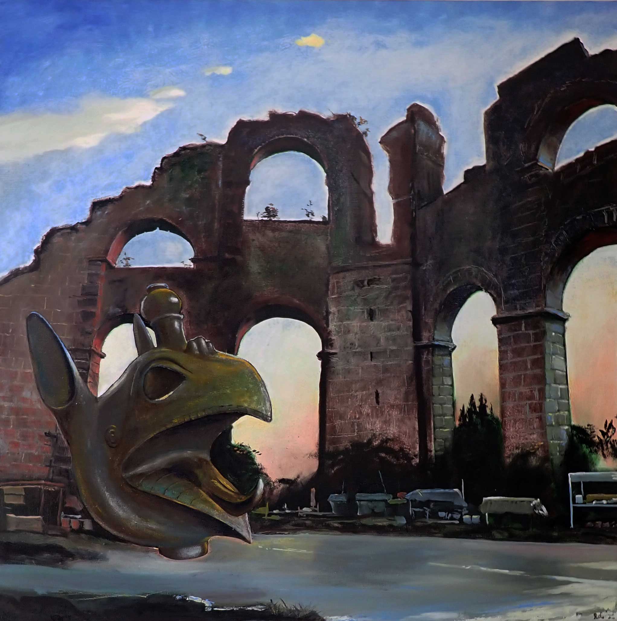 Painting / Peinture Aspendos merchands, Rob Lieveloo