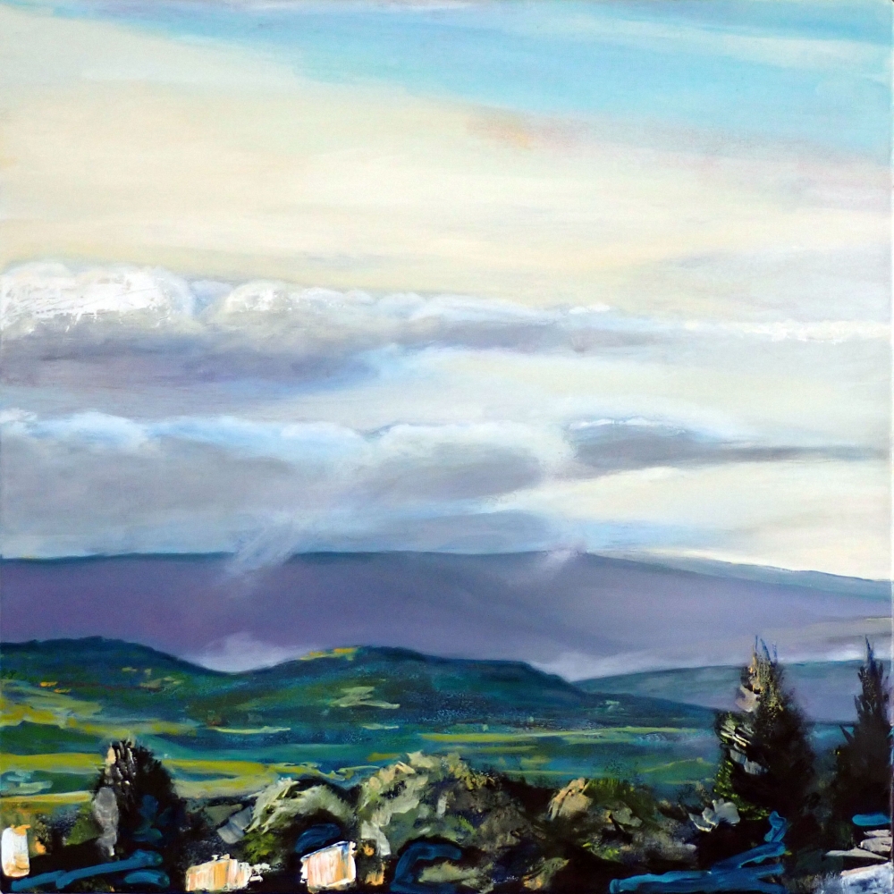Painting St Saturnin les Apt, printemps 1 by Rob Lieveloo