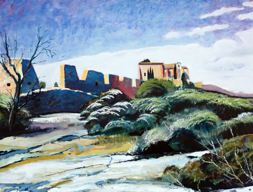 Painting St_Saturnin_les_Apt, chapelle by Rob Lieveloo