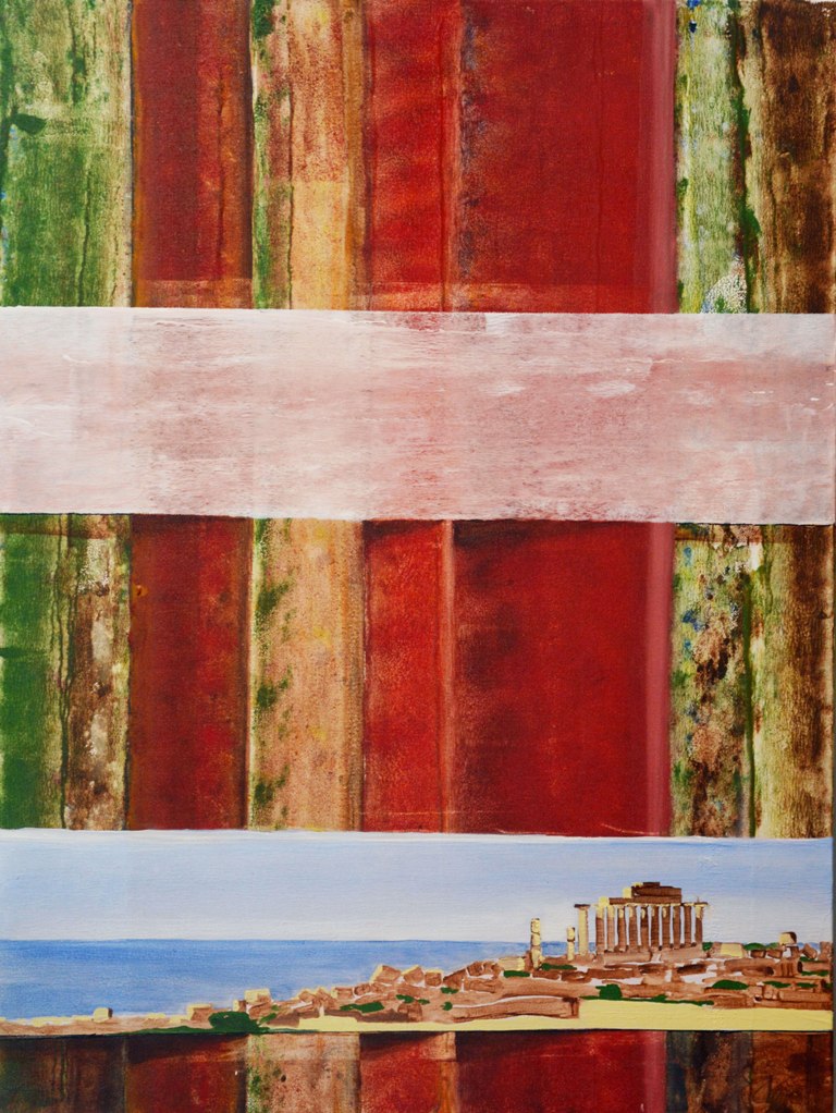 Painting / Peinture Sicile, vally of the temples. SELINONTE, Rob Lieveloo