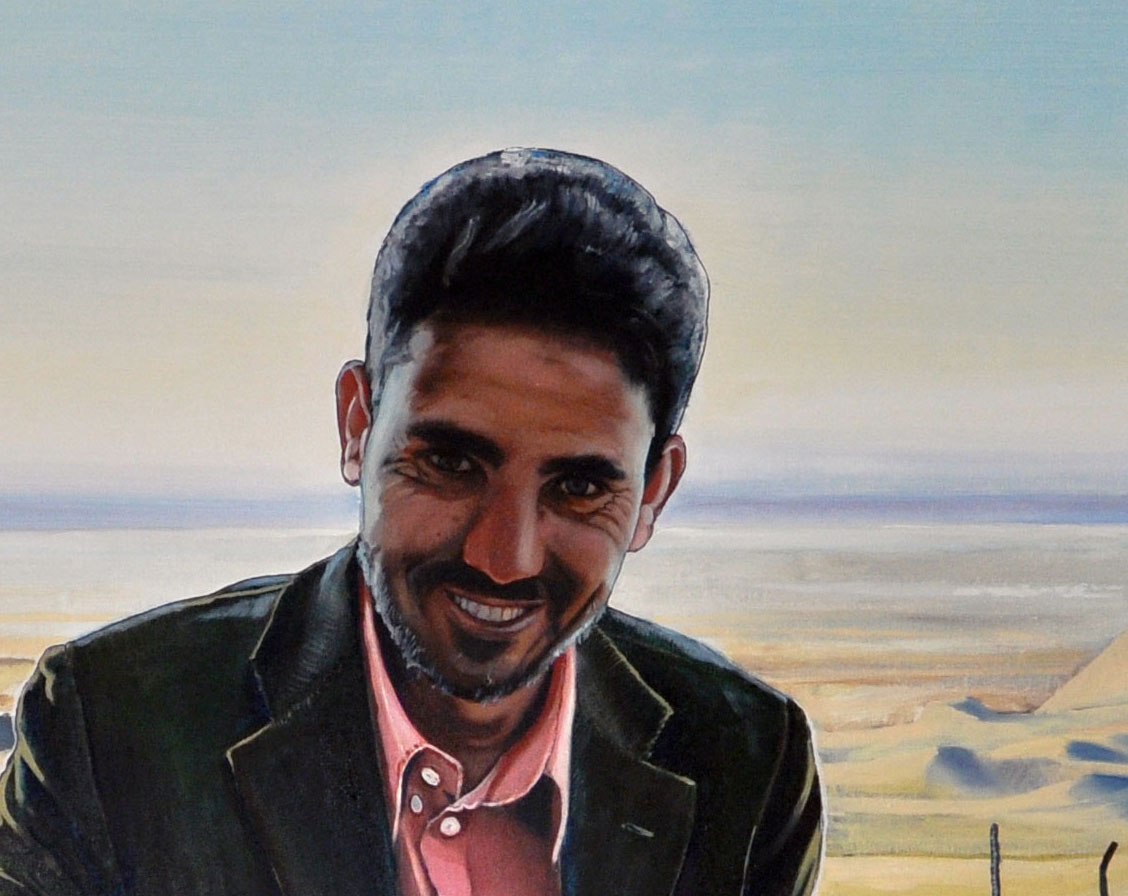 Painting / Peinture Bechir in Toujane, Tunisia, Rob Lieveloo